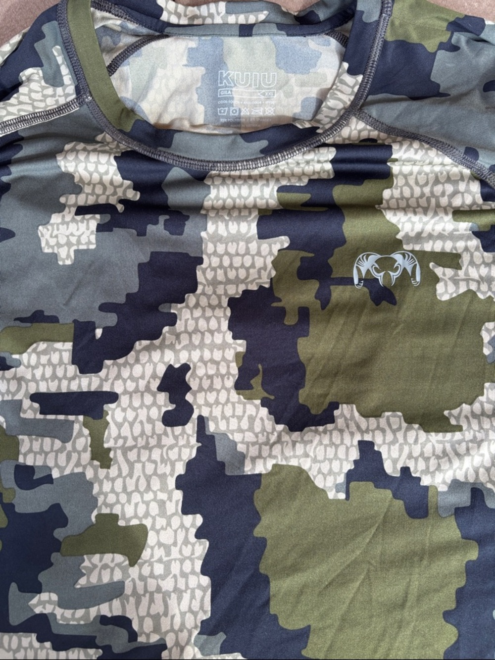 KUIU Green black Gray Camo Performance Shirt